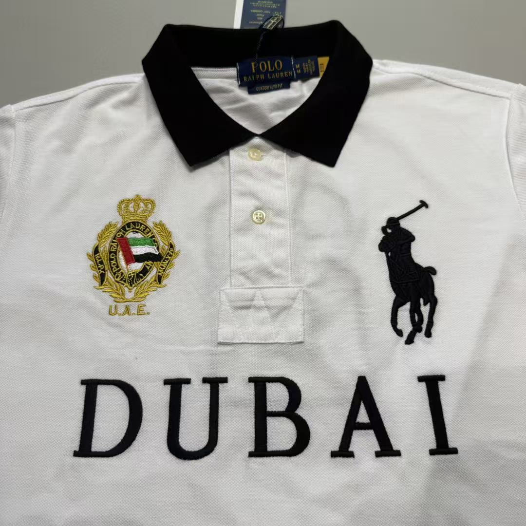 WHITE POLO DXB TEE