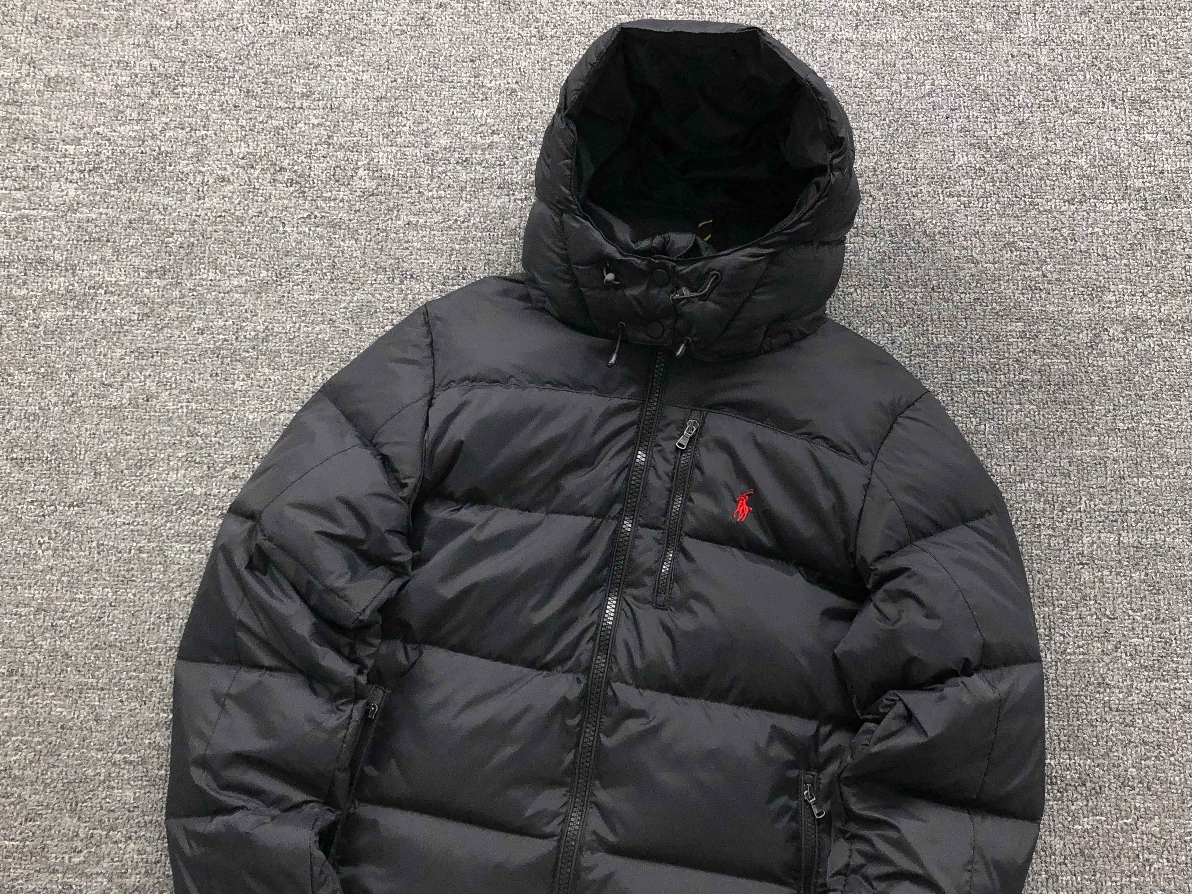 RL black puffer jacket