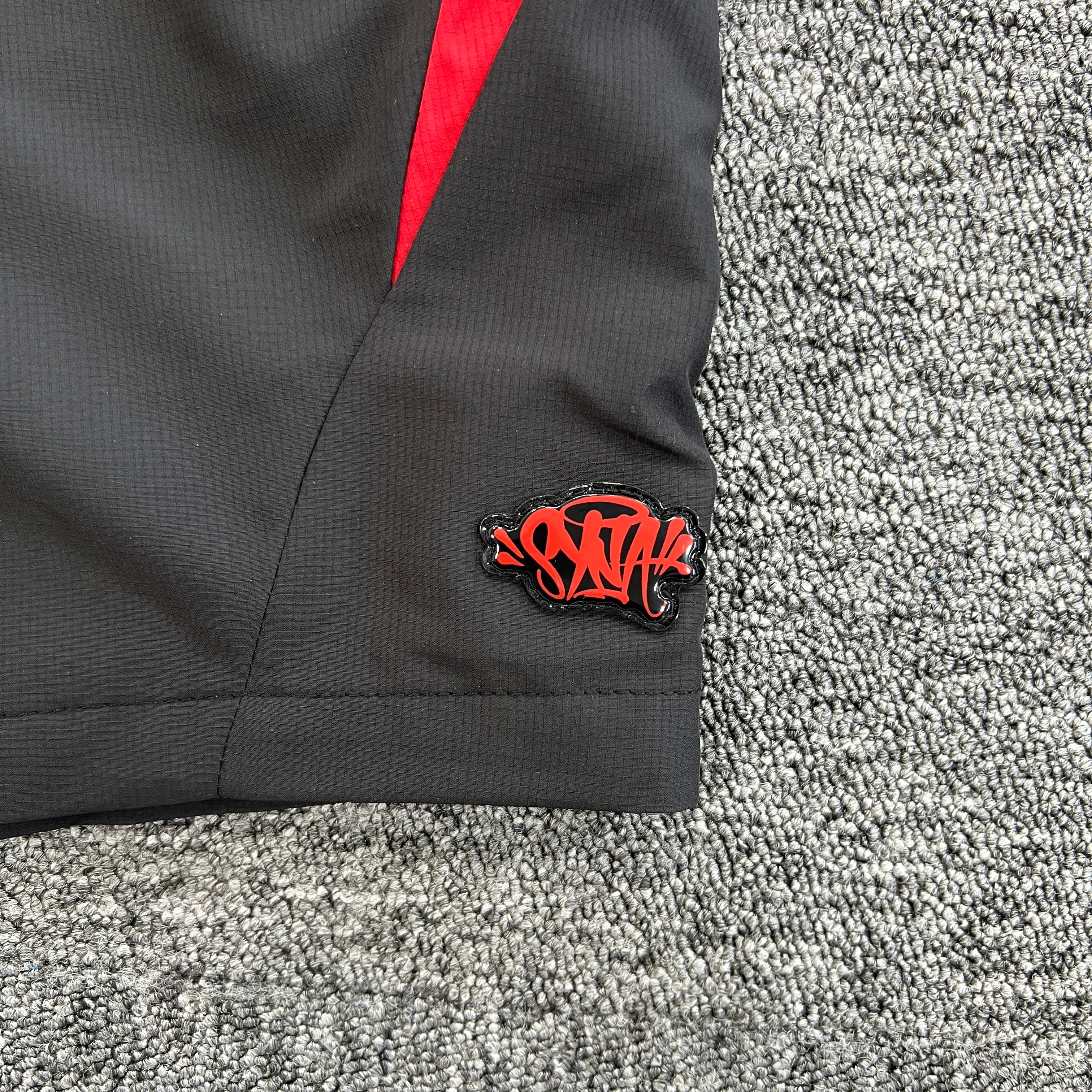 SYNA VORTEX TRACK SHORT- RED & BLACK