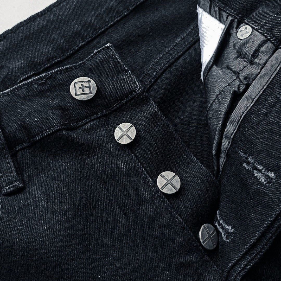 BLACK RED KSUBI LOGO JEANS WM39