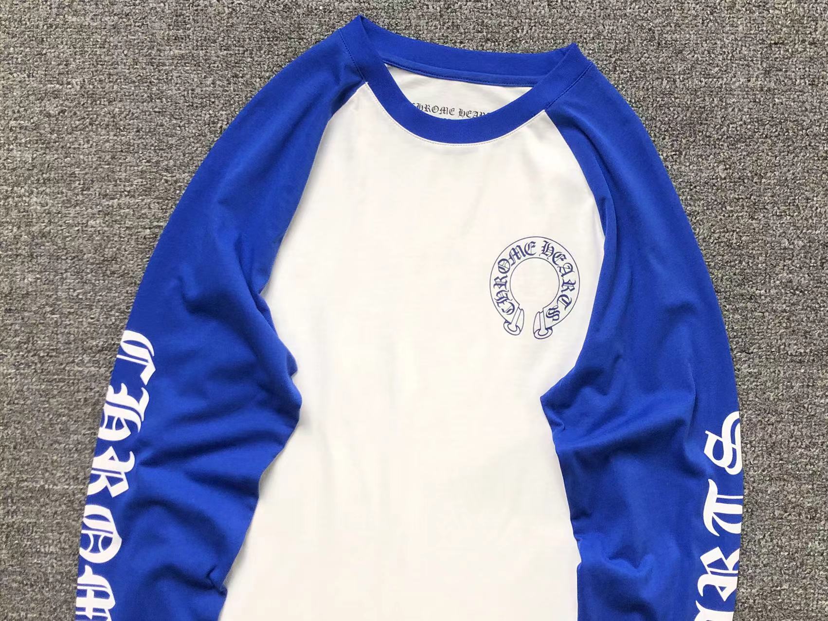 C H long sleeves blue & white