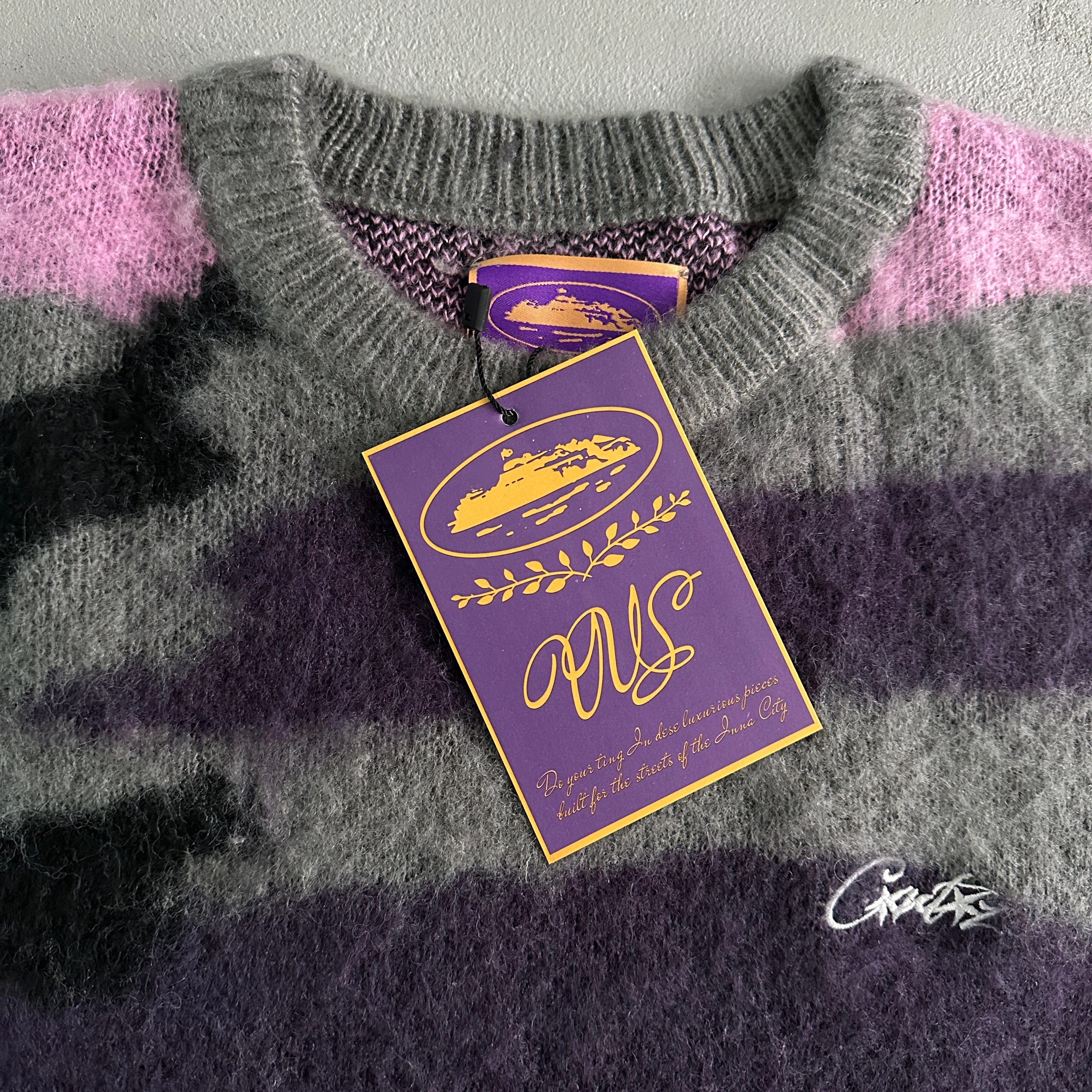 MOHAIR KNIT SWEATER -SAKURA CAMO