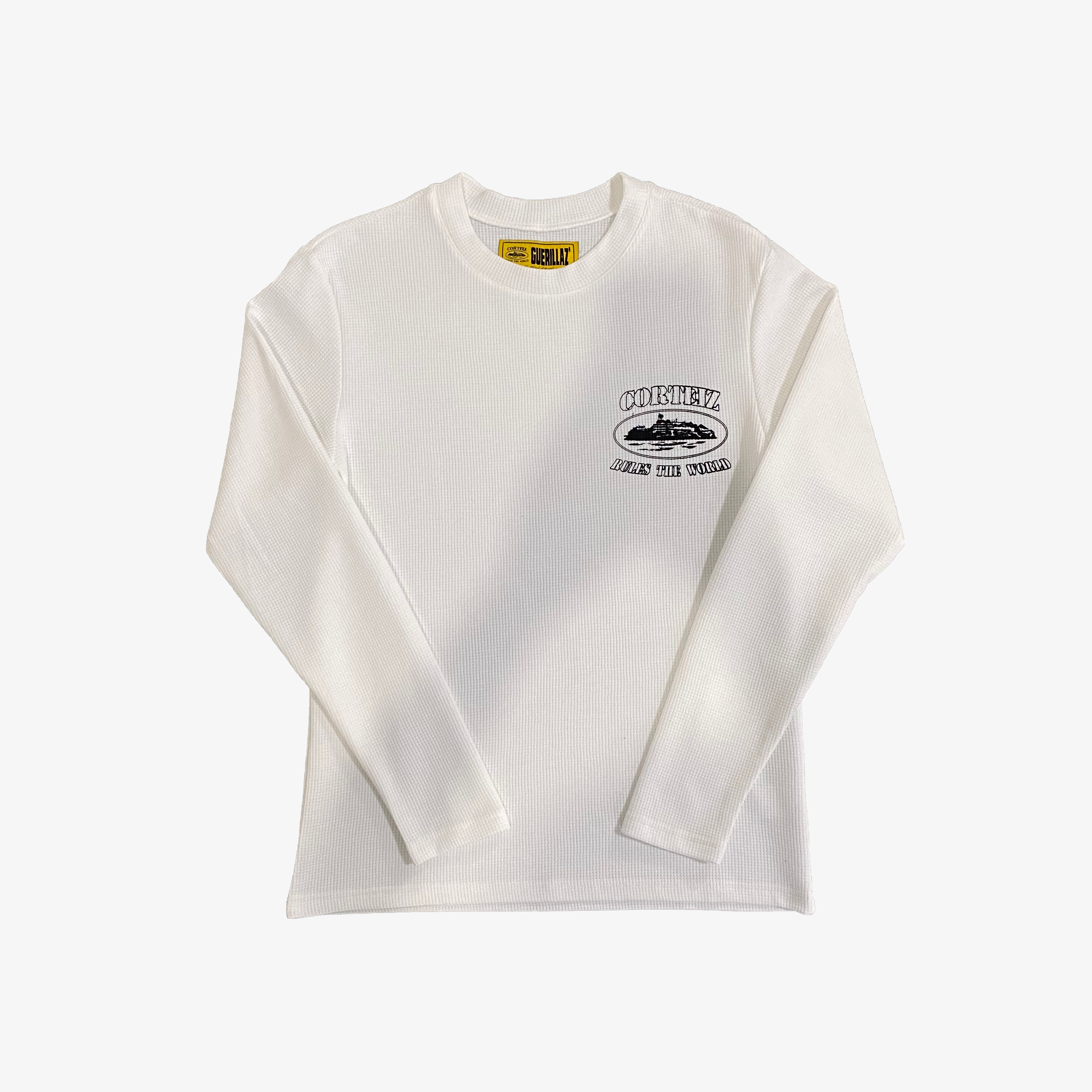 ALCATRAZ WAFFLE LONGSLEVE- WHITE