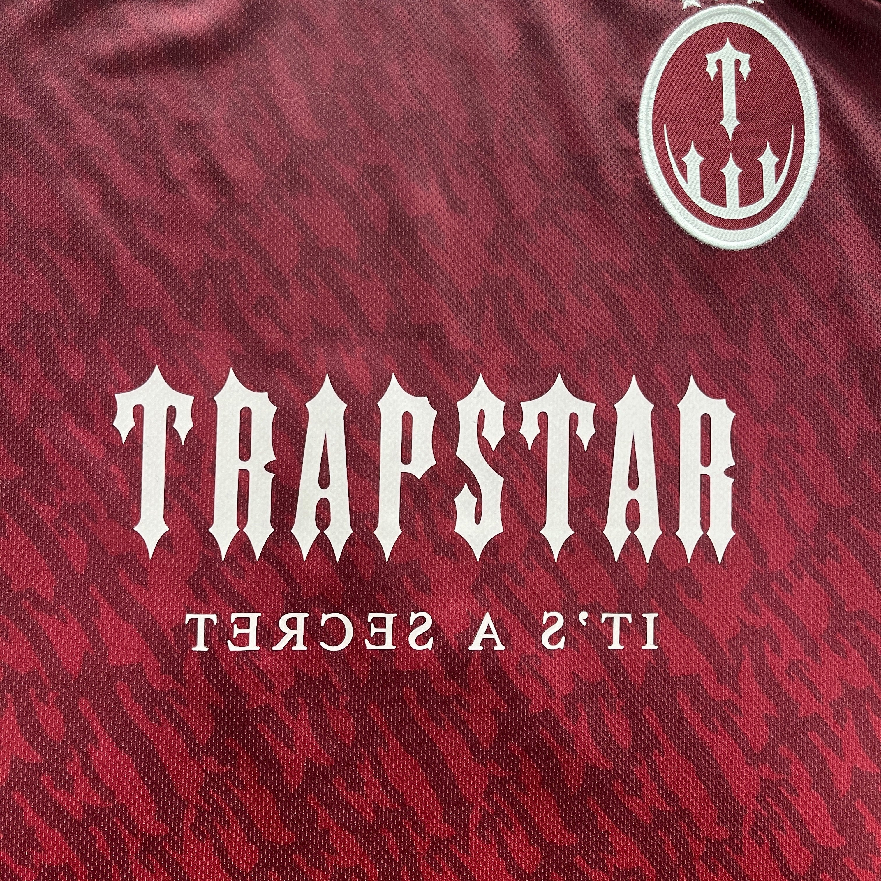 Monogram Football Jersey Red Volcano