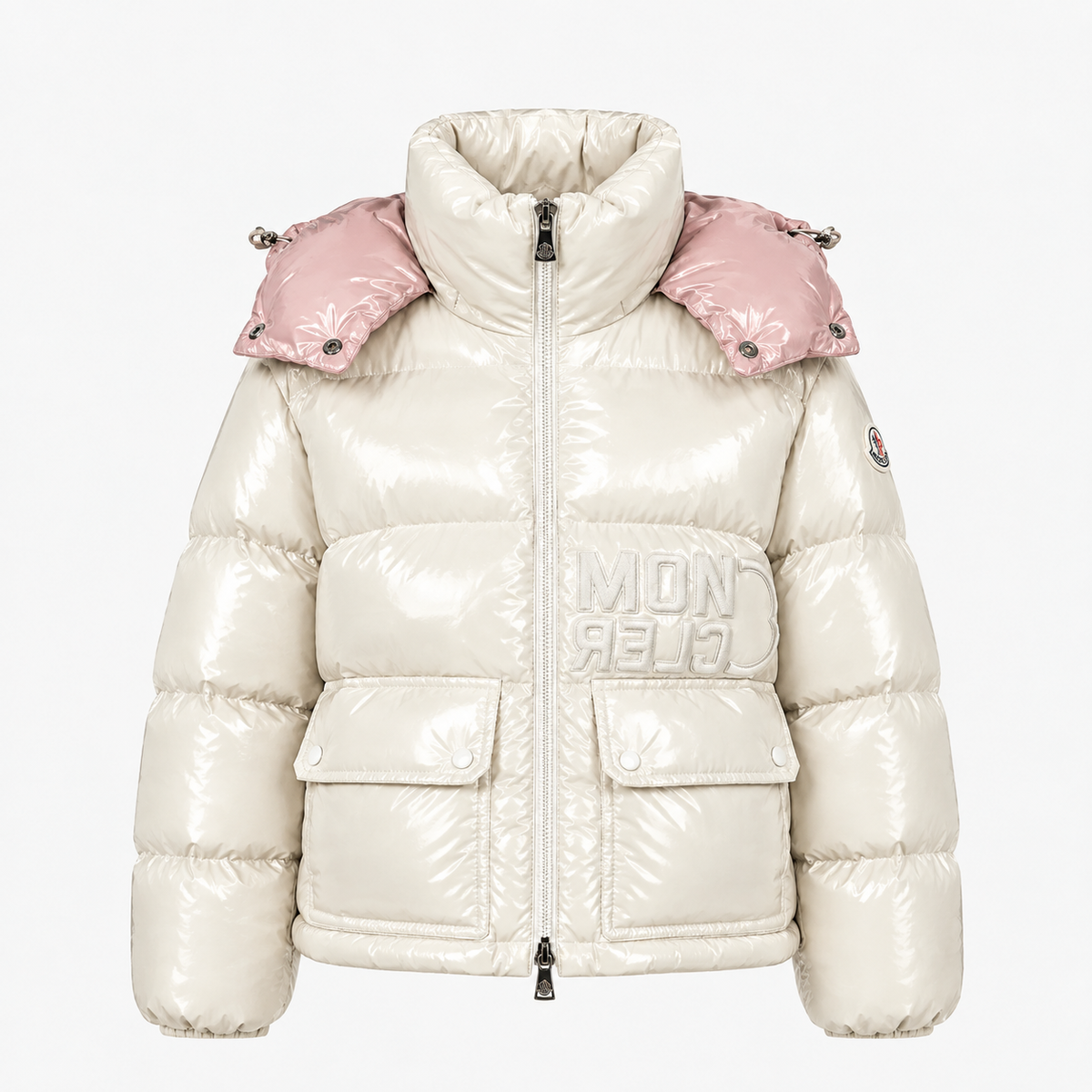 Cream Blush Cloud Puffer Jacket