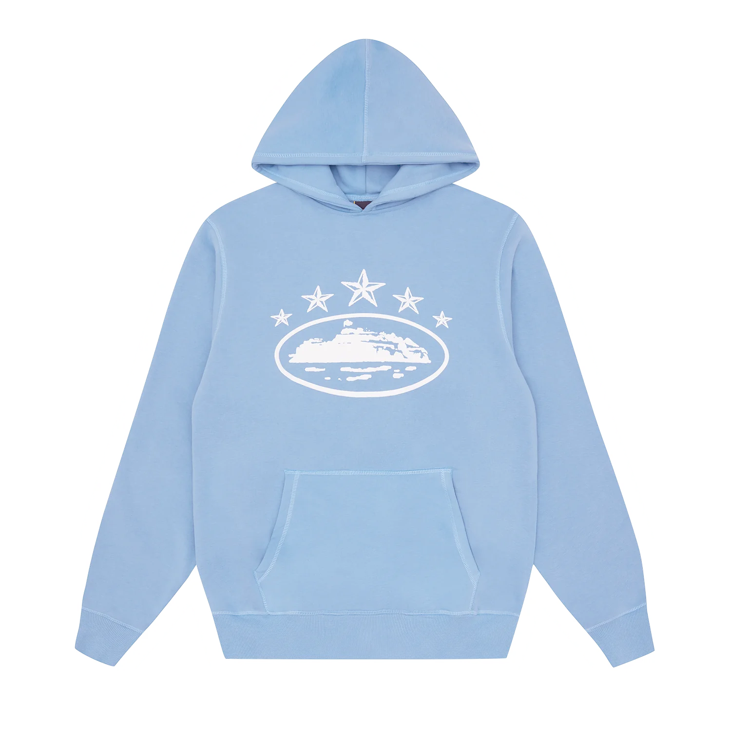 5 STARZ ALCATRAZ HOODIE -BABY BLUE