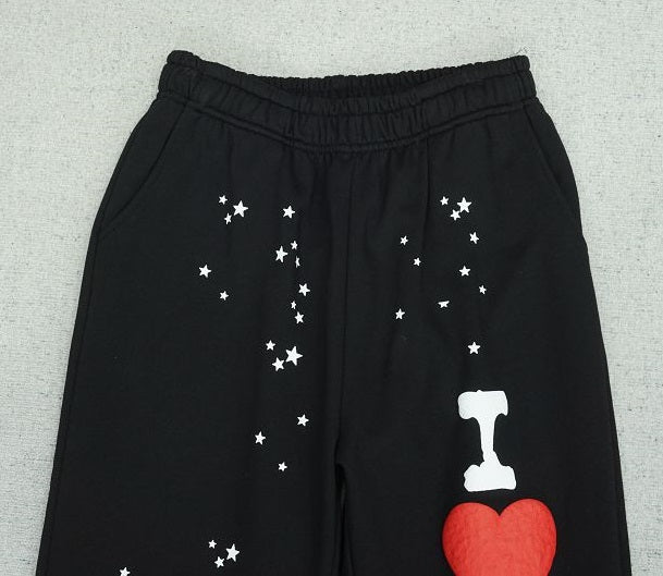 I LOVE SP5DER JOGGER- BLACK