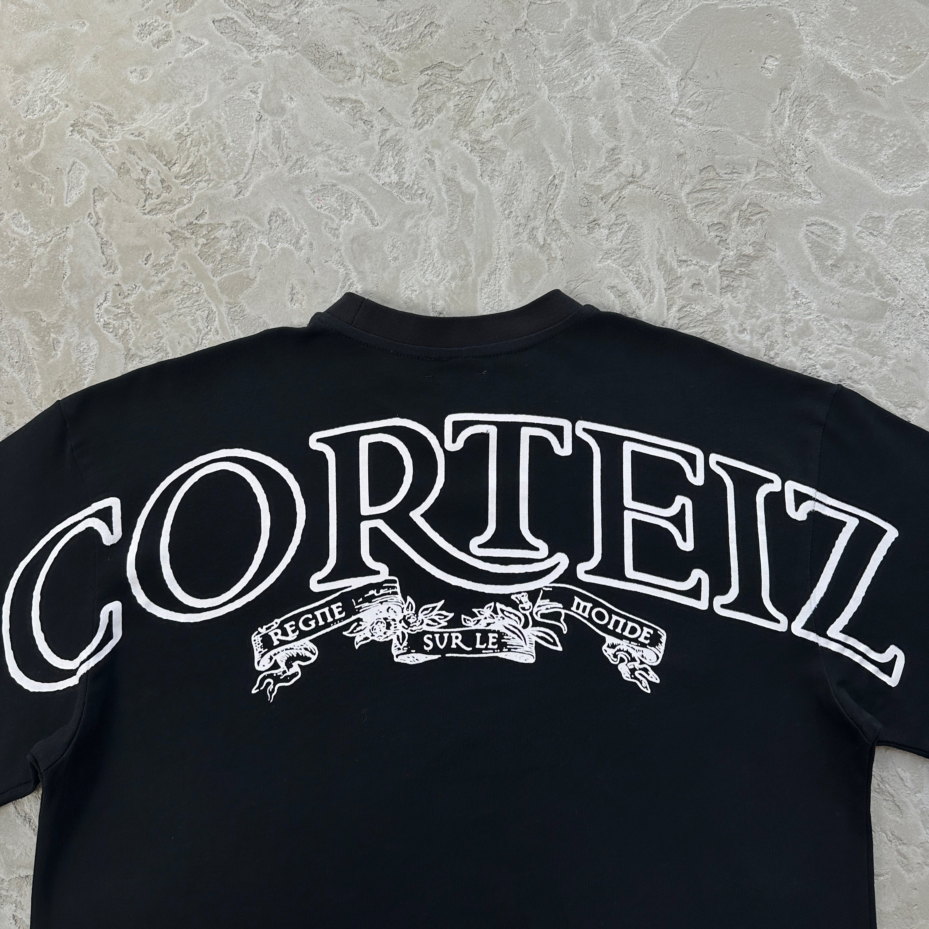 BLACK & WHITE ROYALE HEAVYWEIGHT BLACKOUT TEE