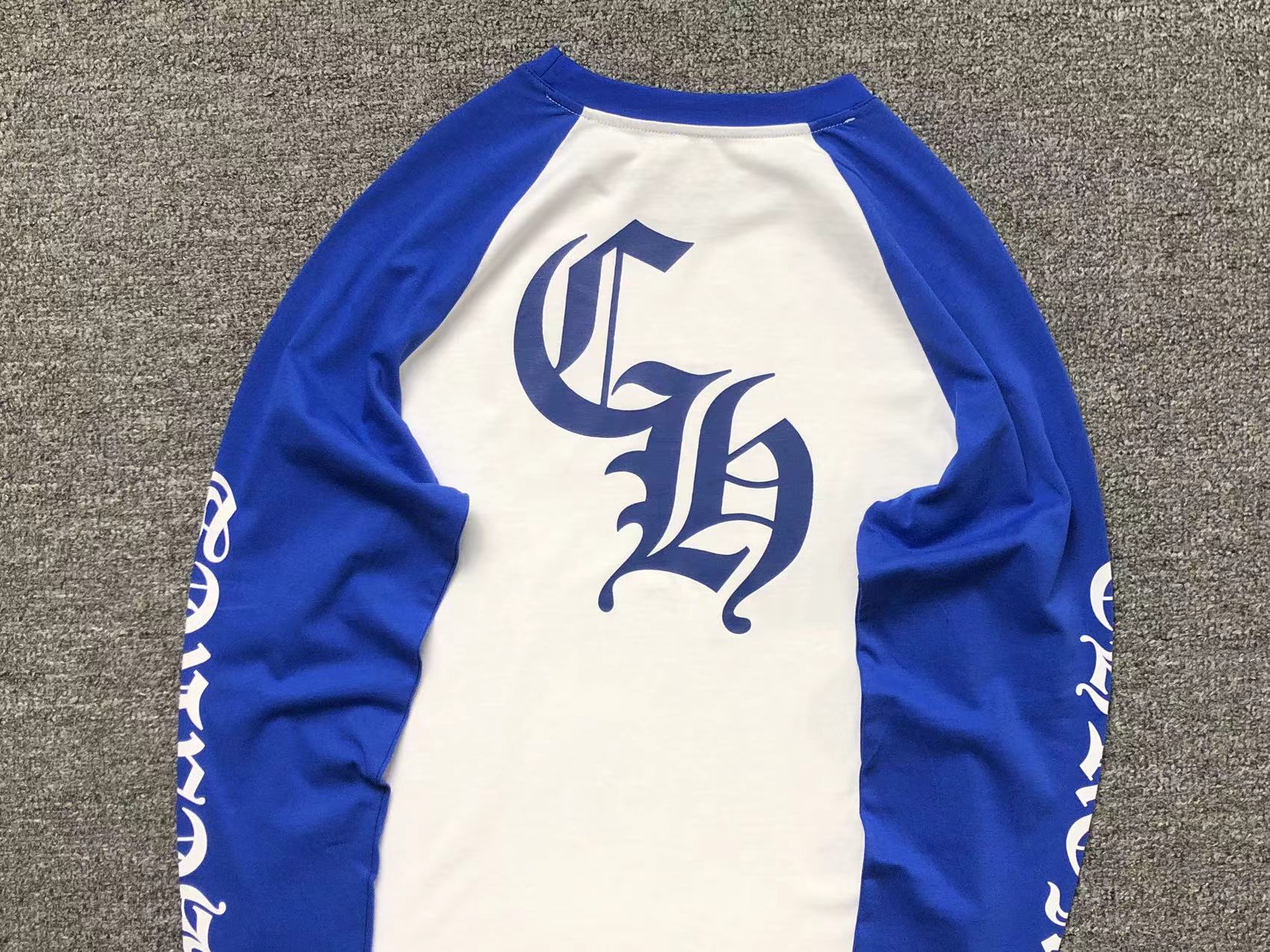 C H long sleeves blue & white