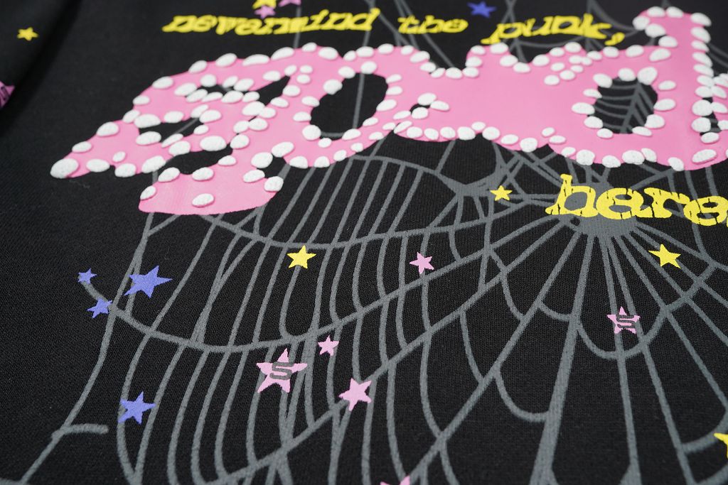 SP5DER HOODIE - BLACK