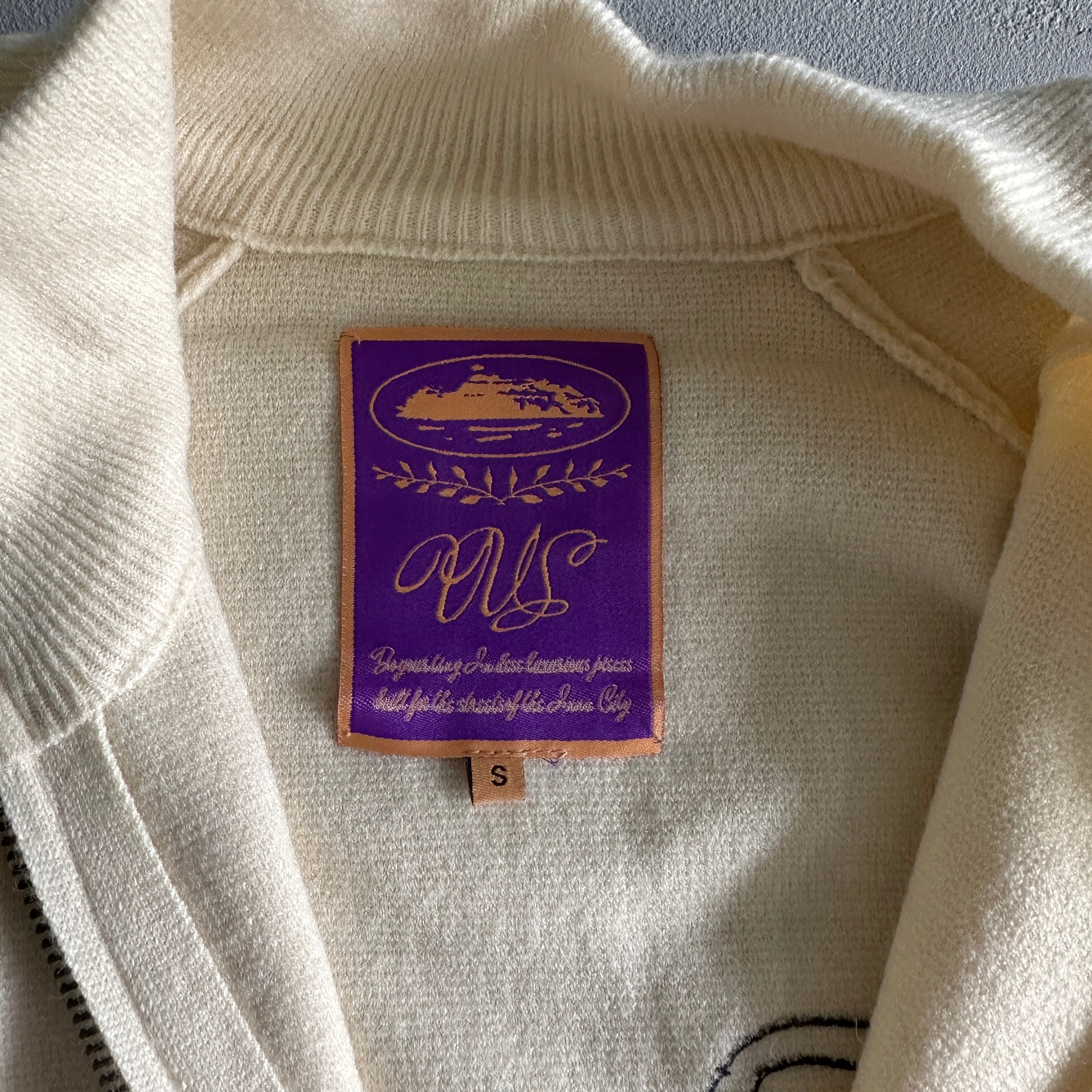 RTW Knit Zip Up Fleece - CREAM