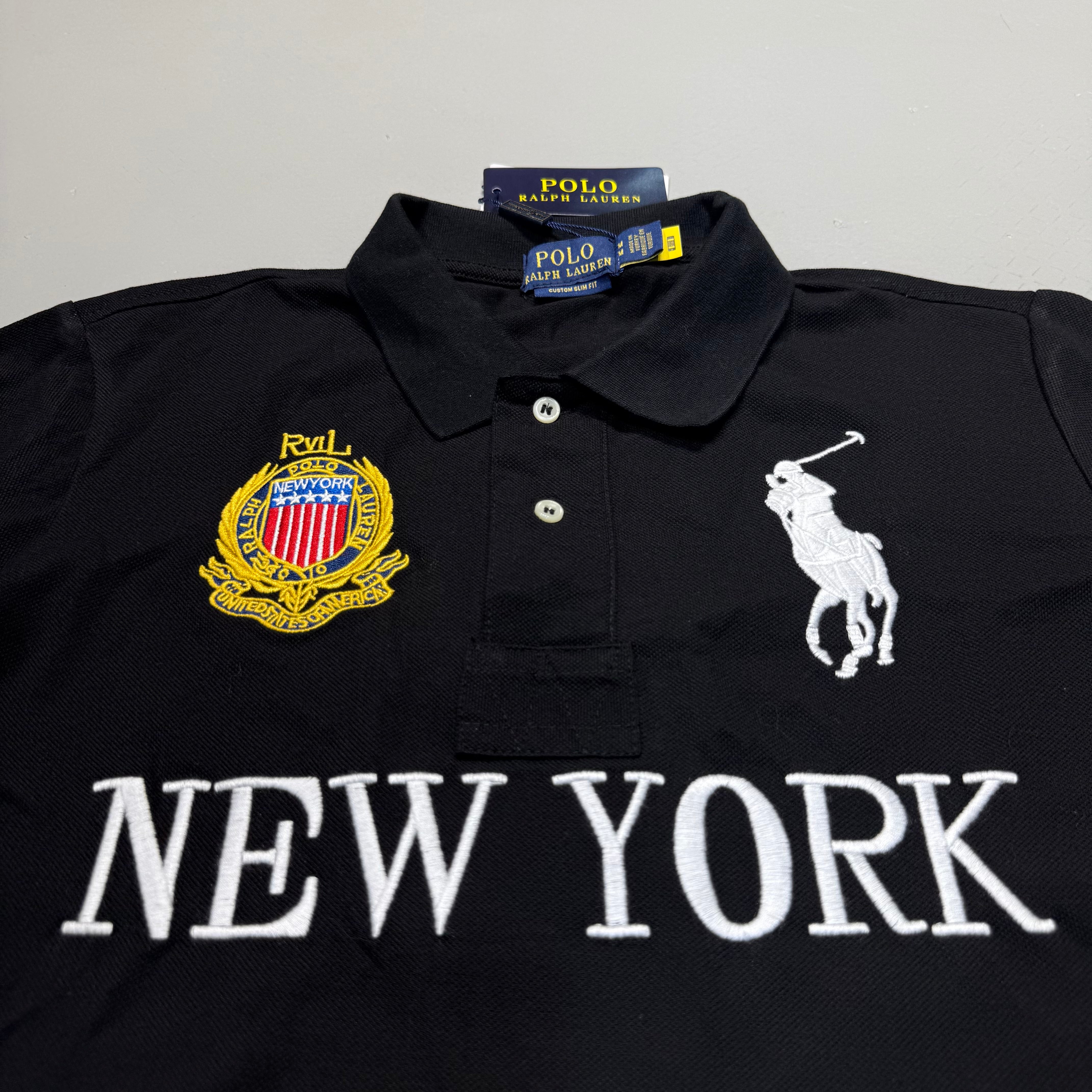BLACK POLO NY TEE