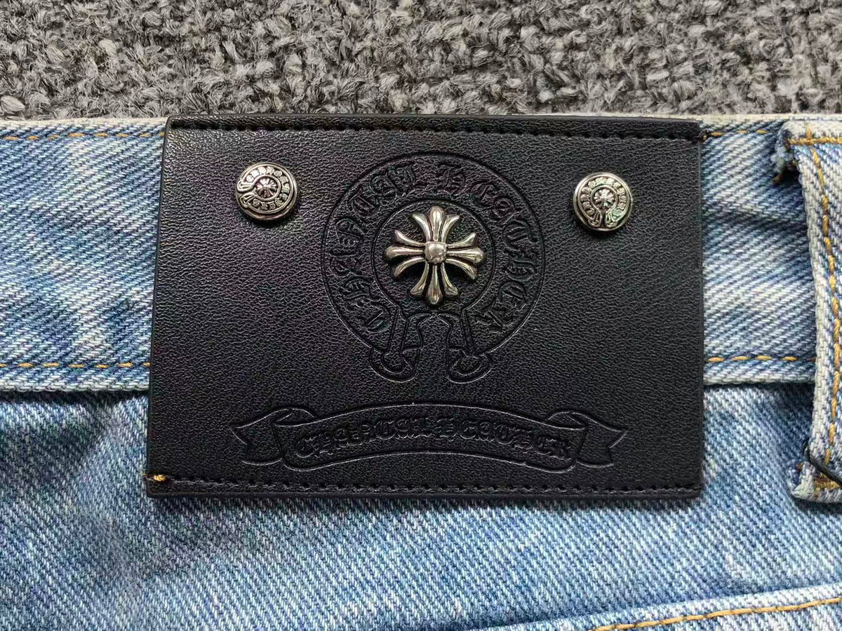 CHROME BLUE JEAN BLACK CROSS