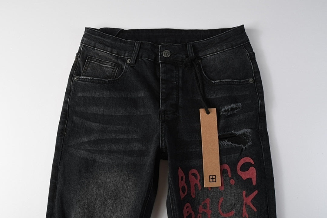 BLACK RED KSUBI JEANS K54