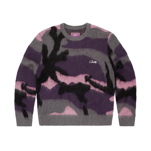 MOHAIR KNIT SWEATER -SAKURA CAMO