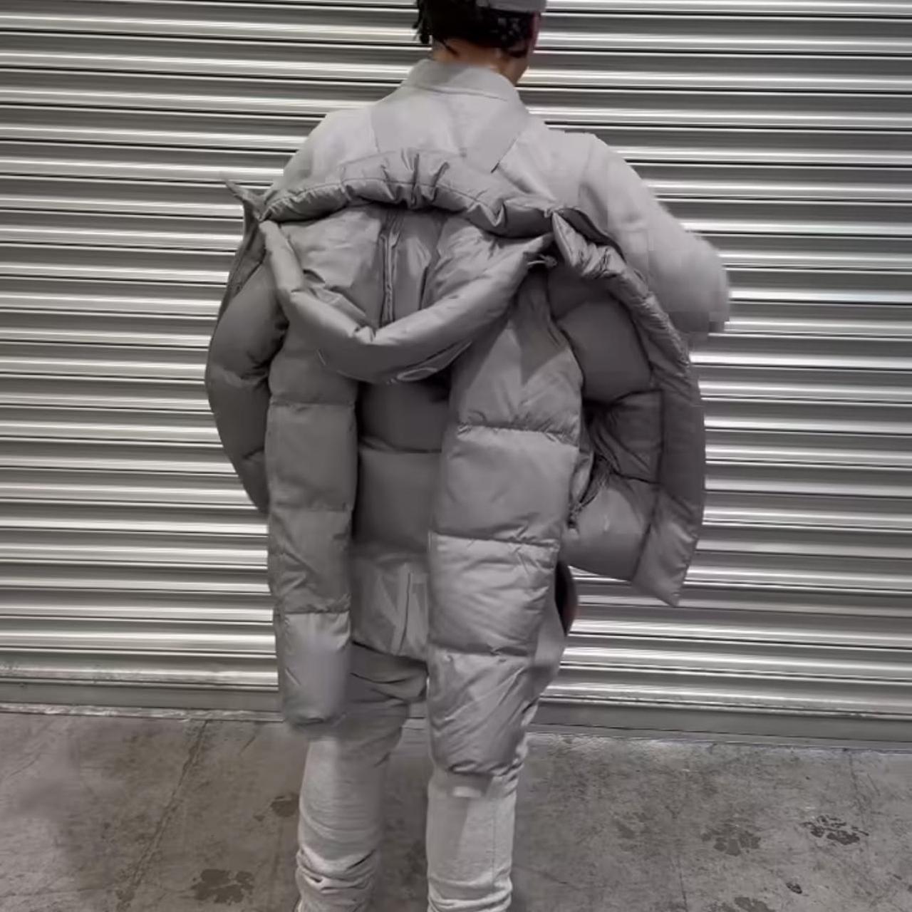 Syna Down Puffer Jacket - Silver/Grey