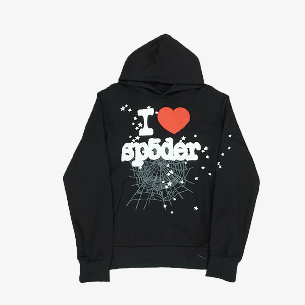 I LOVE SP5DER HOODIE- BLACK