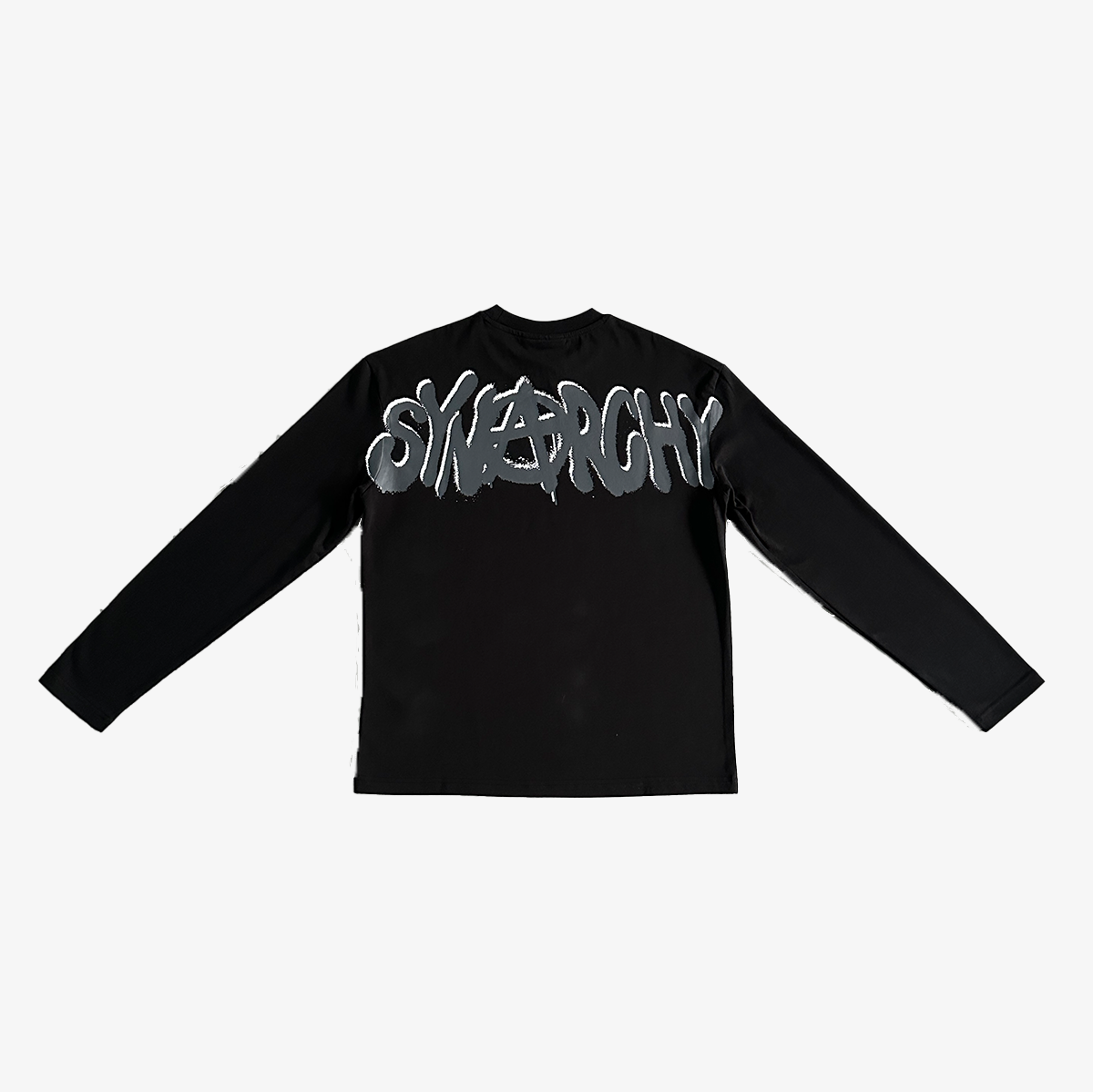 Long Sleeves SynaNARCHY Shirt- BLACK & GREY