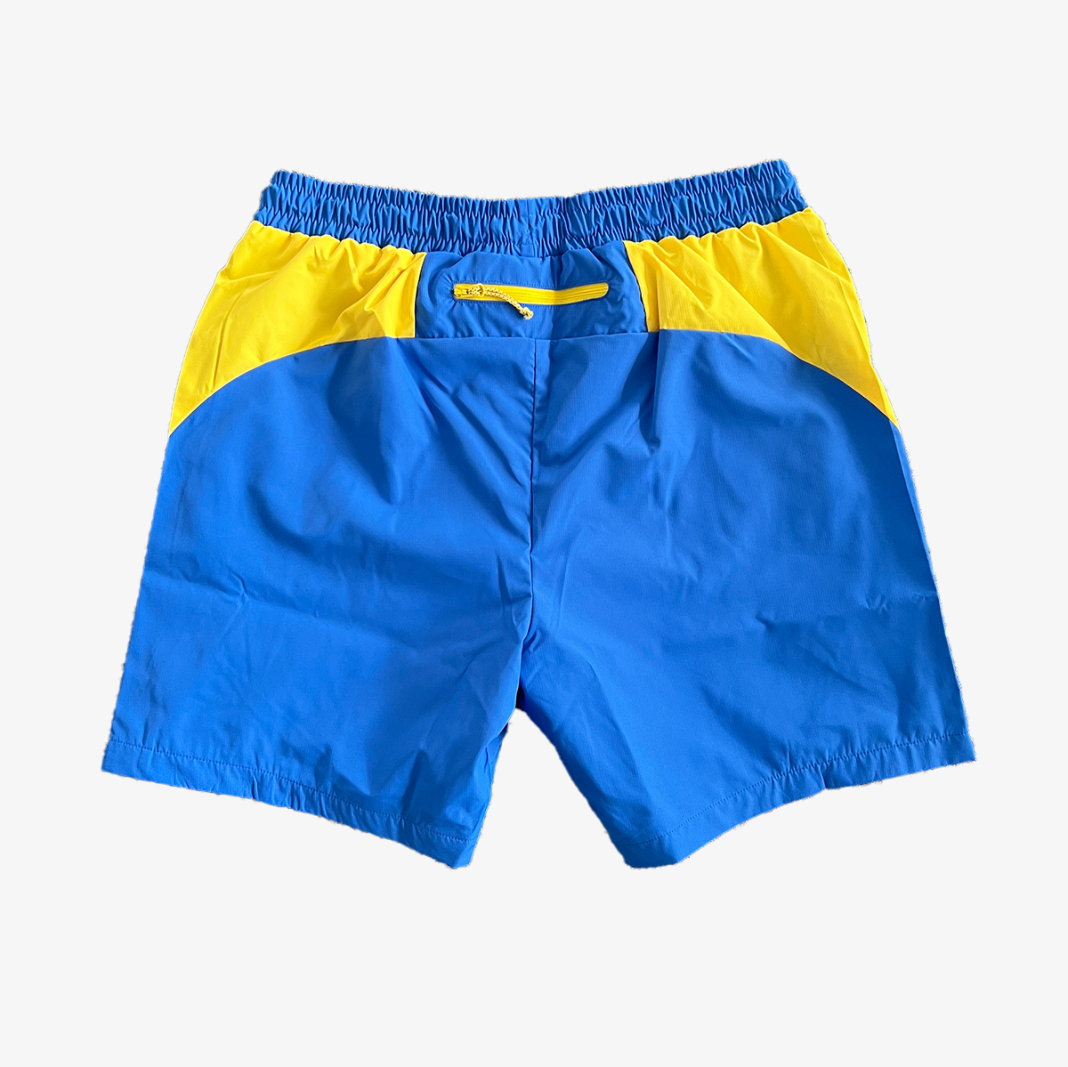 SYNA VORTEX TRACK SHORT- BLUE & YELLOW