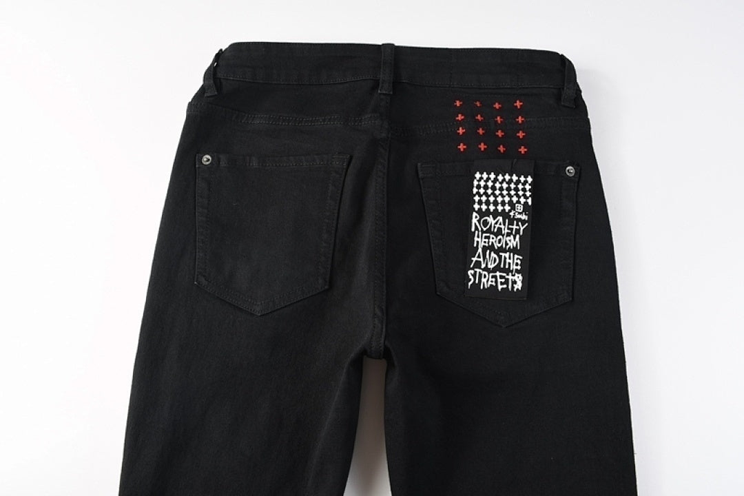 BLACK RED KSUBI JEANS K64