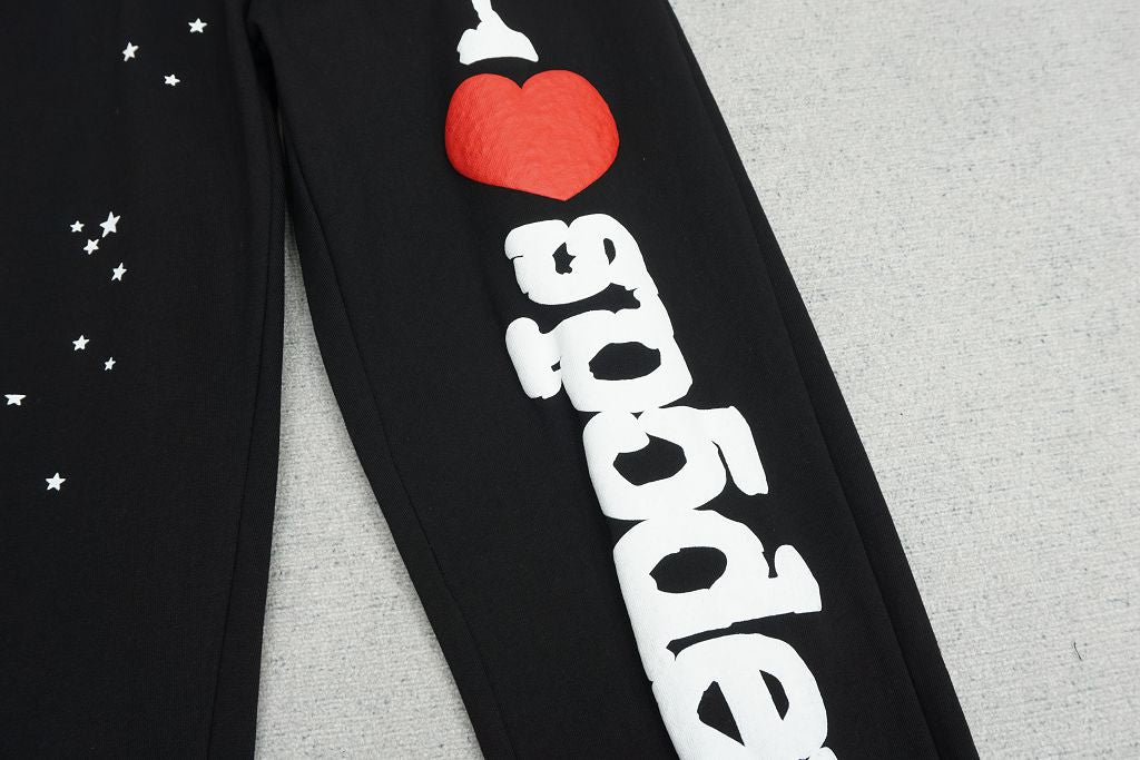 I LOVE SP5DER JOGGER- BLACK