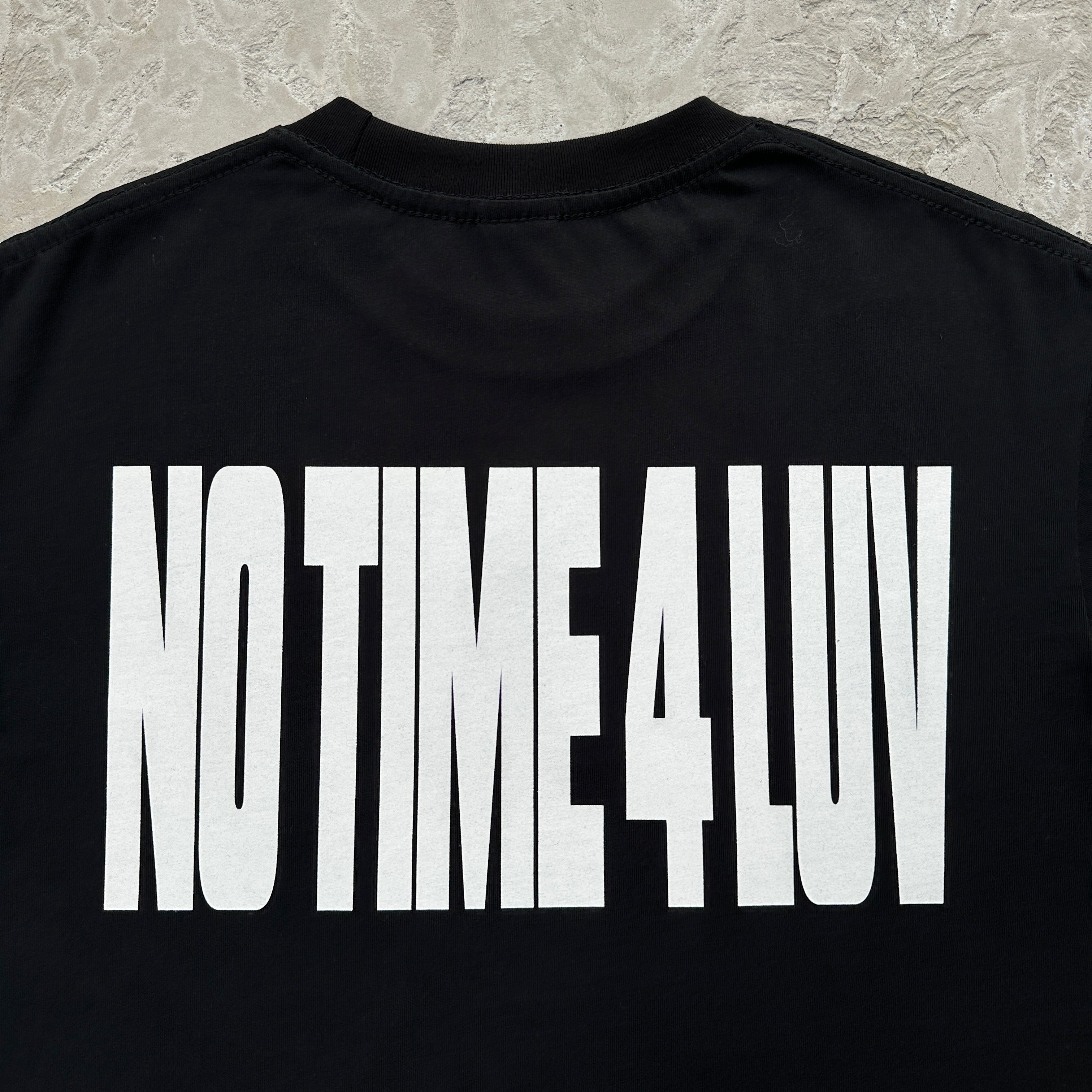 BLACK *NO TIME 4 LUV* TEE CRTZ
