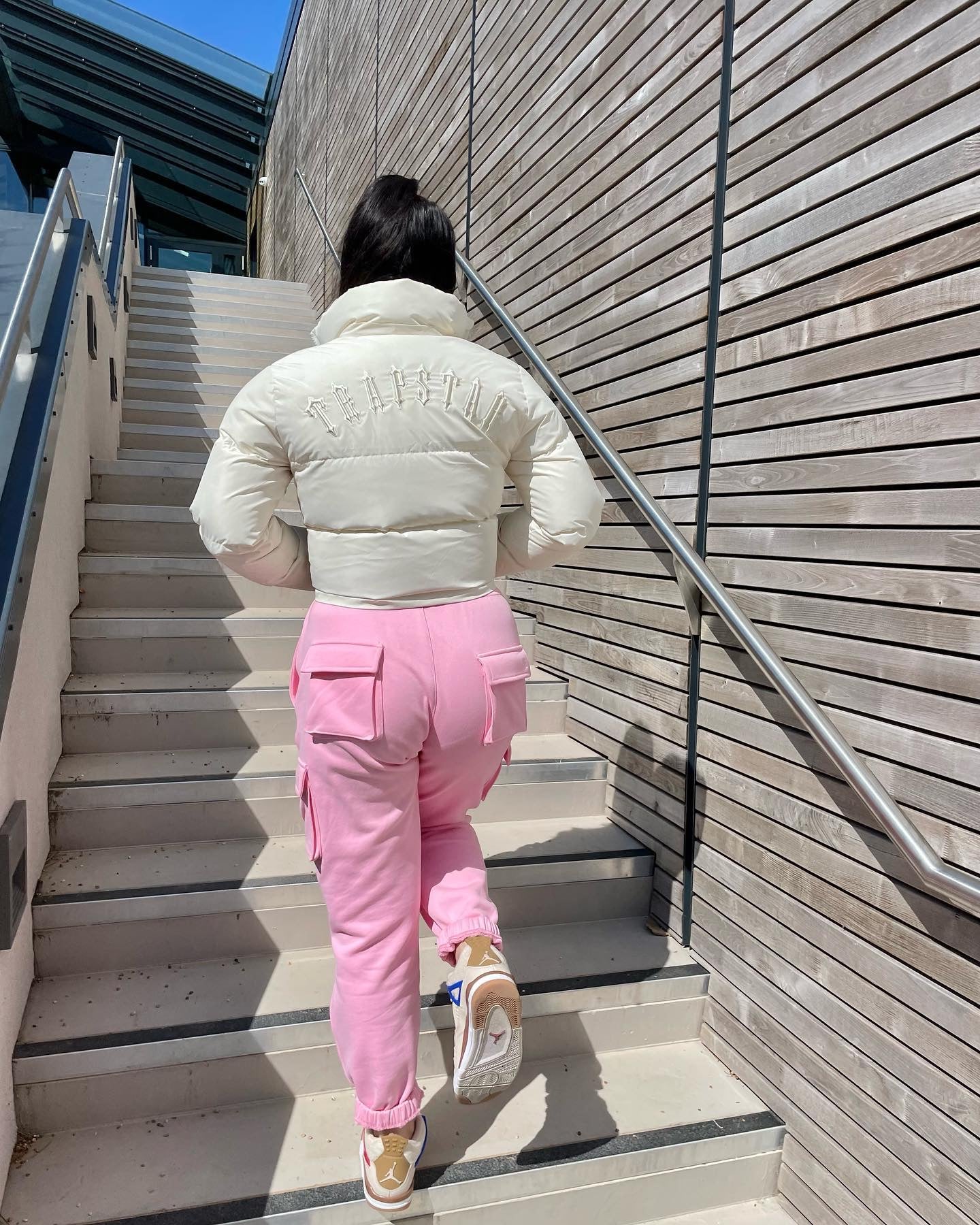 Women's Cream T Detachable Puffer