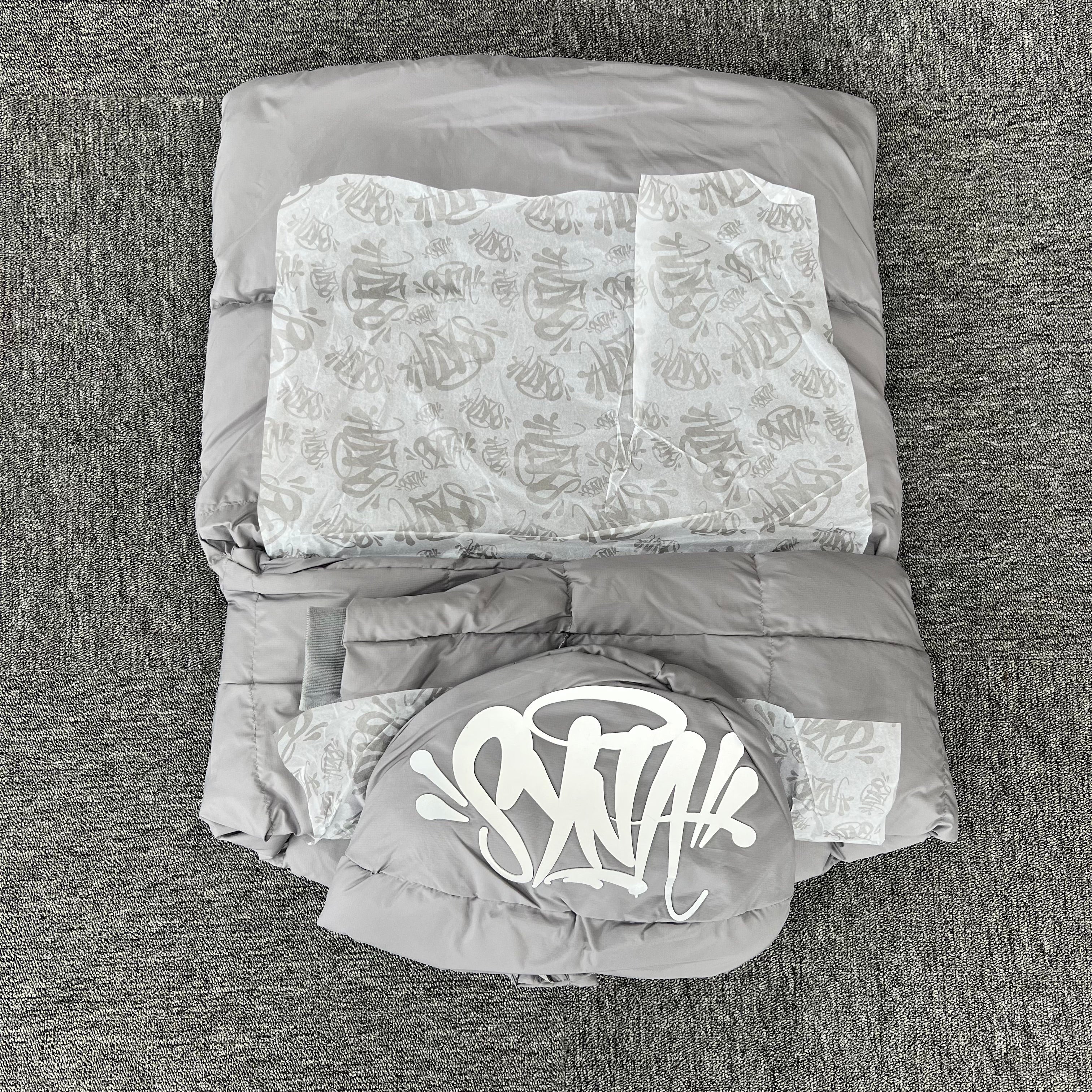Syna Down Puffer Jacket - Silver/Grey