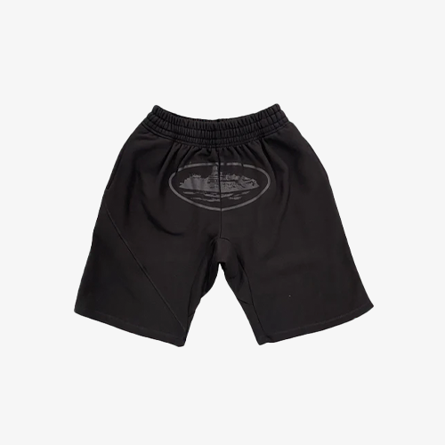 Blackout Alcatraz Logo shorts