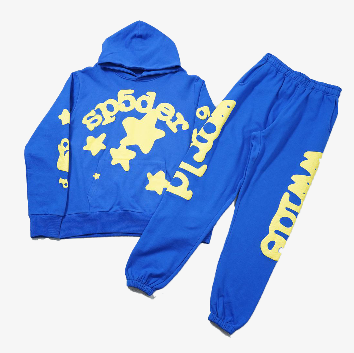 BLUE YELLOW SP5DER TRACKSUIT