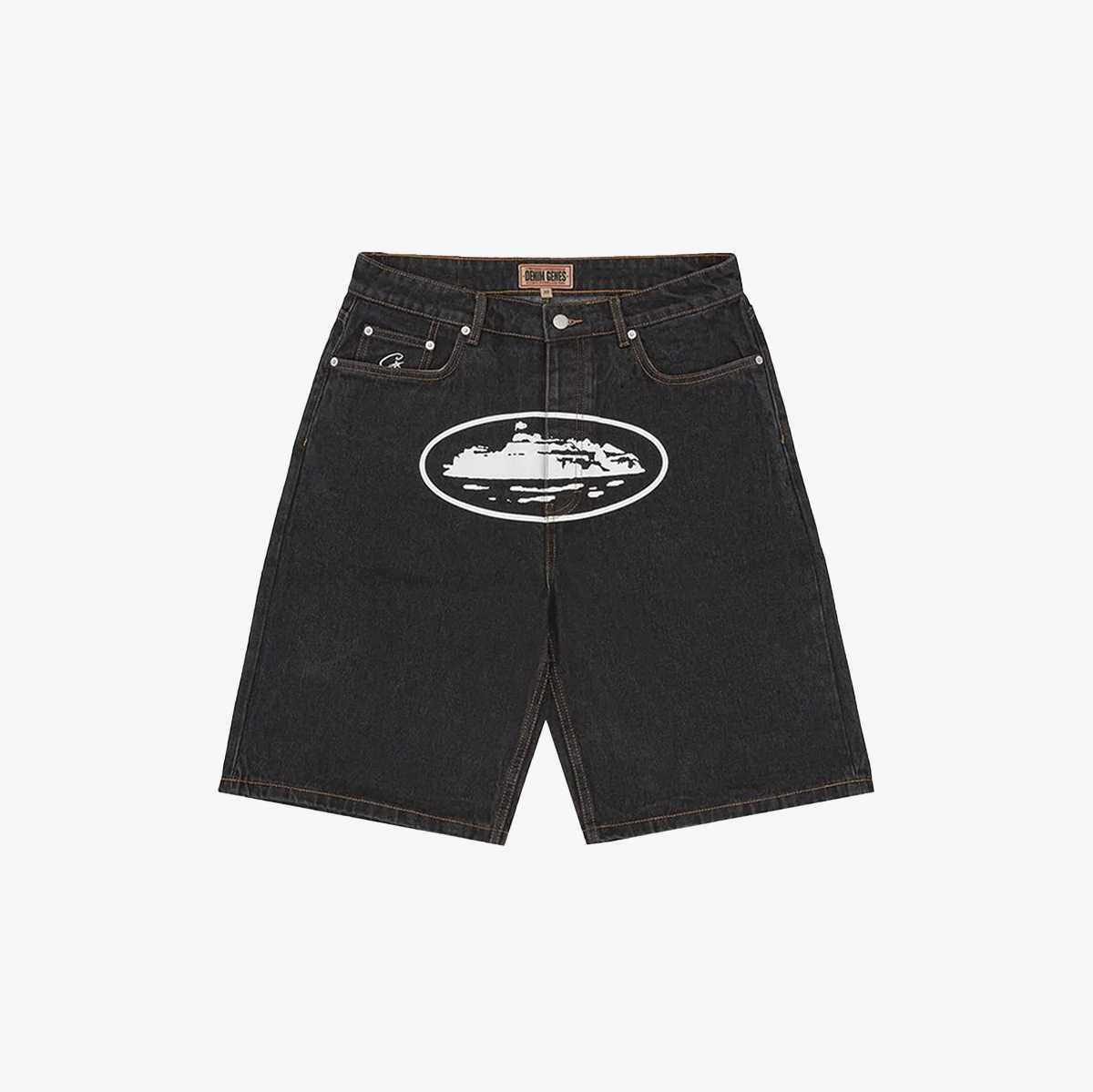 ALCATRAZ DENIM JORTS -BLACK