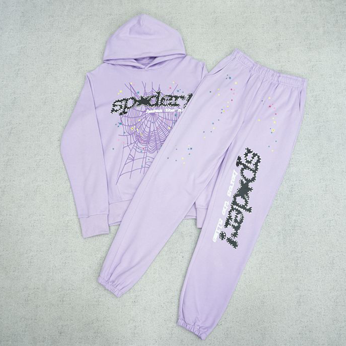 FULL SP5DER PURPLE TRACKSUIT