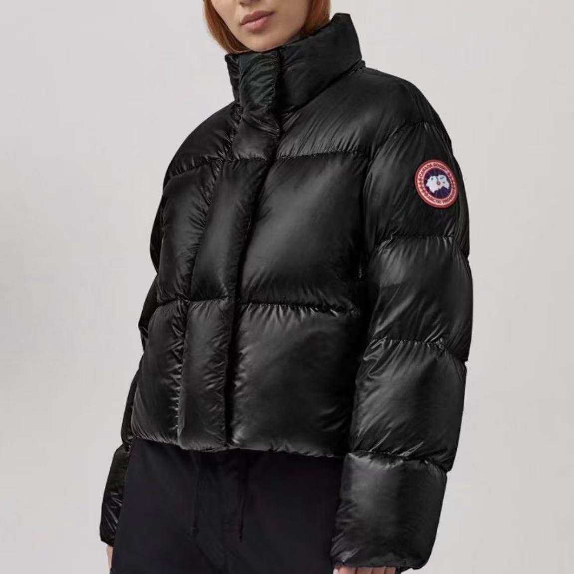 CANADA GOOSE BLACK SHINY PUFFER