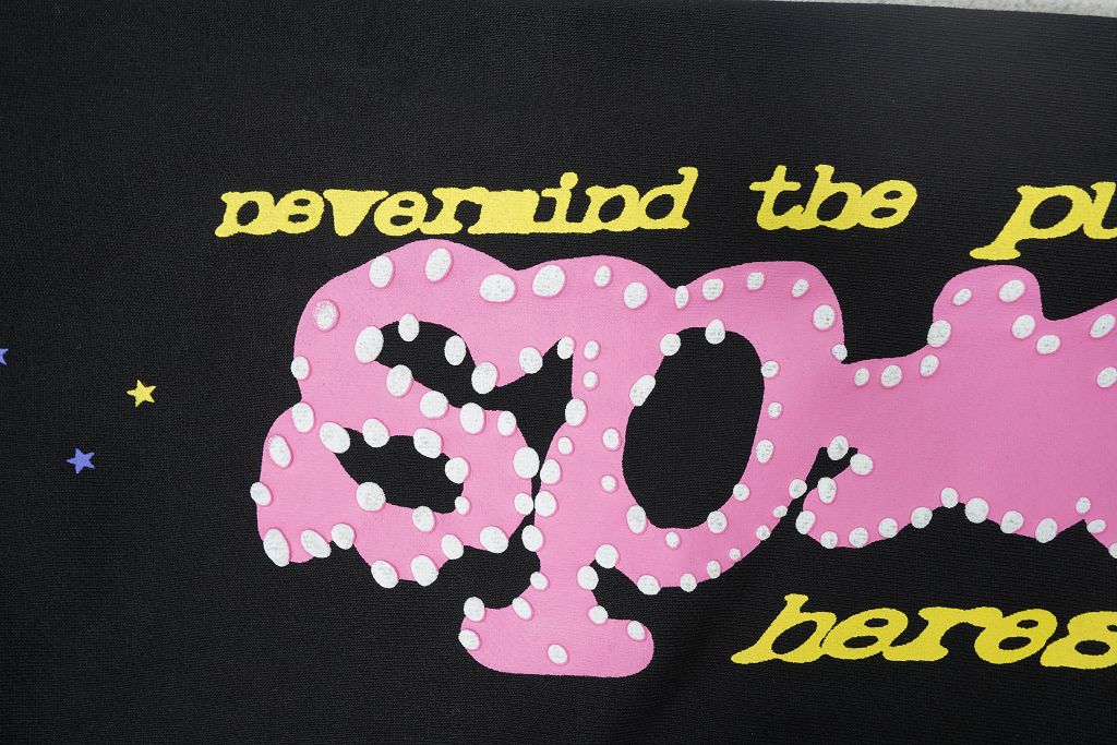 SP5DER JOGGERS - BLACK PINK