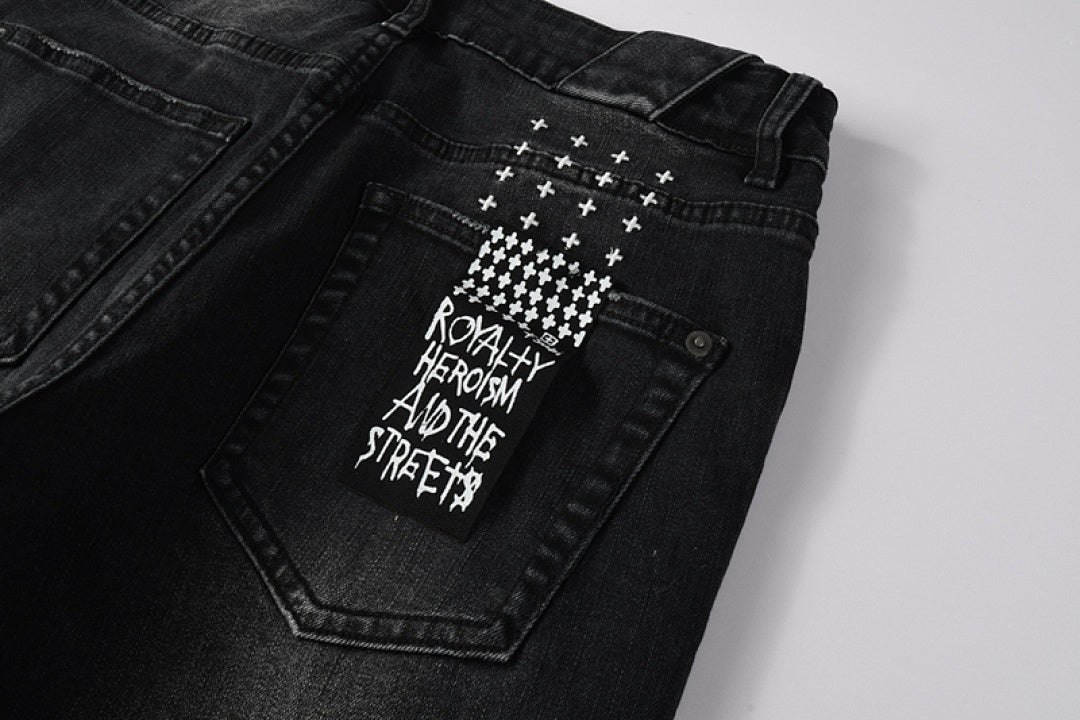 BLACK RED KSUBI JEANS K54