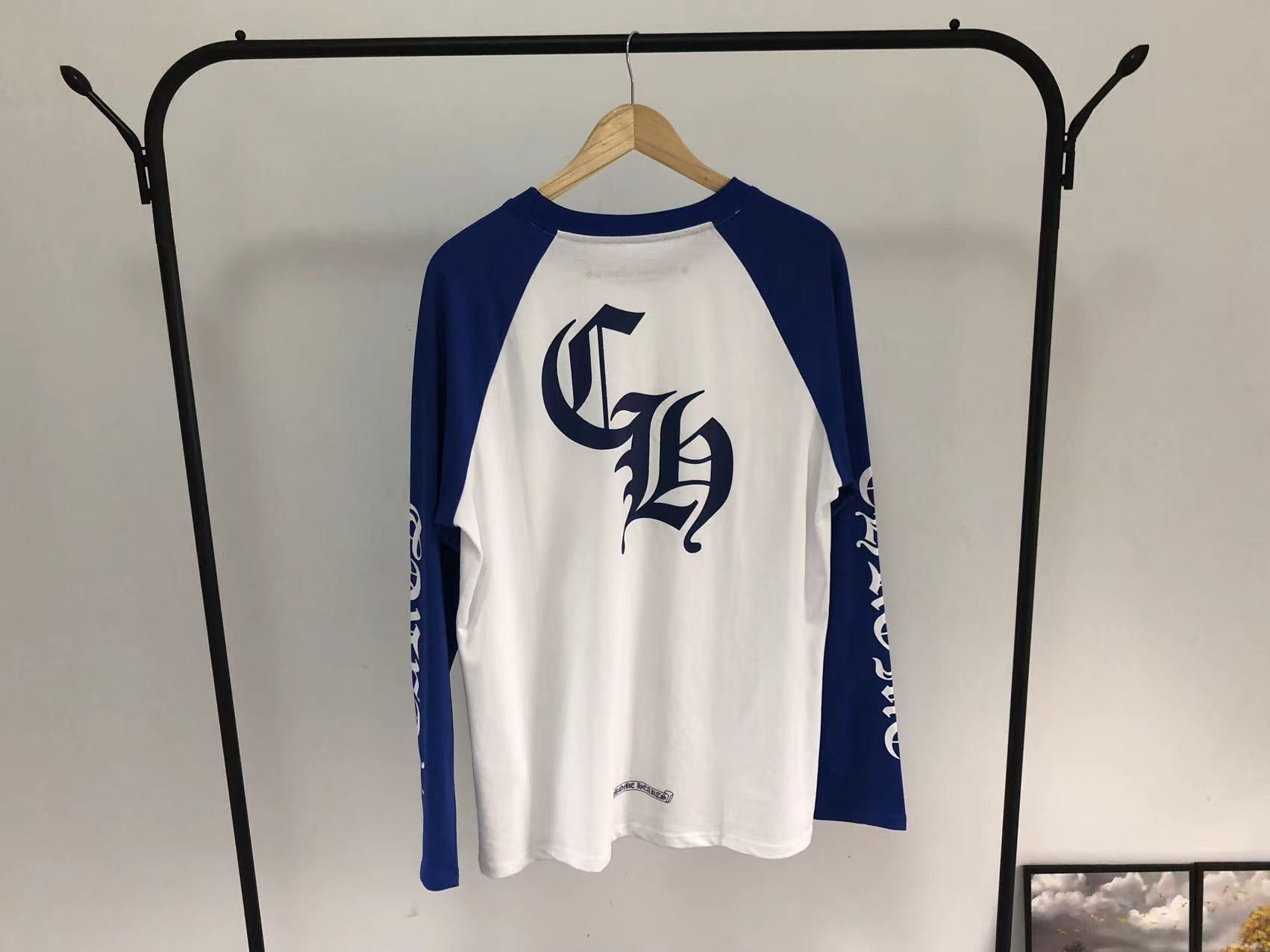 C H long sleeves blue & white
