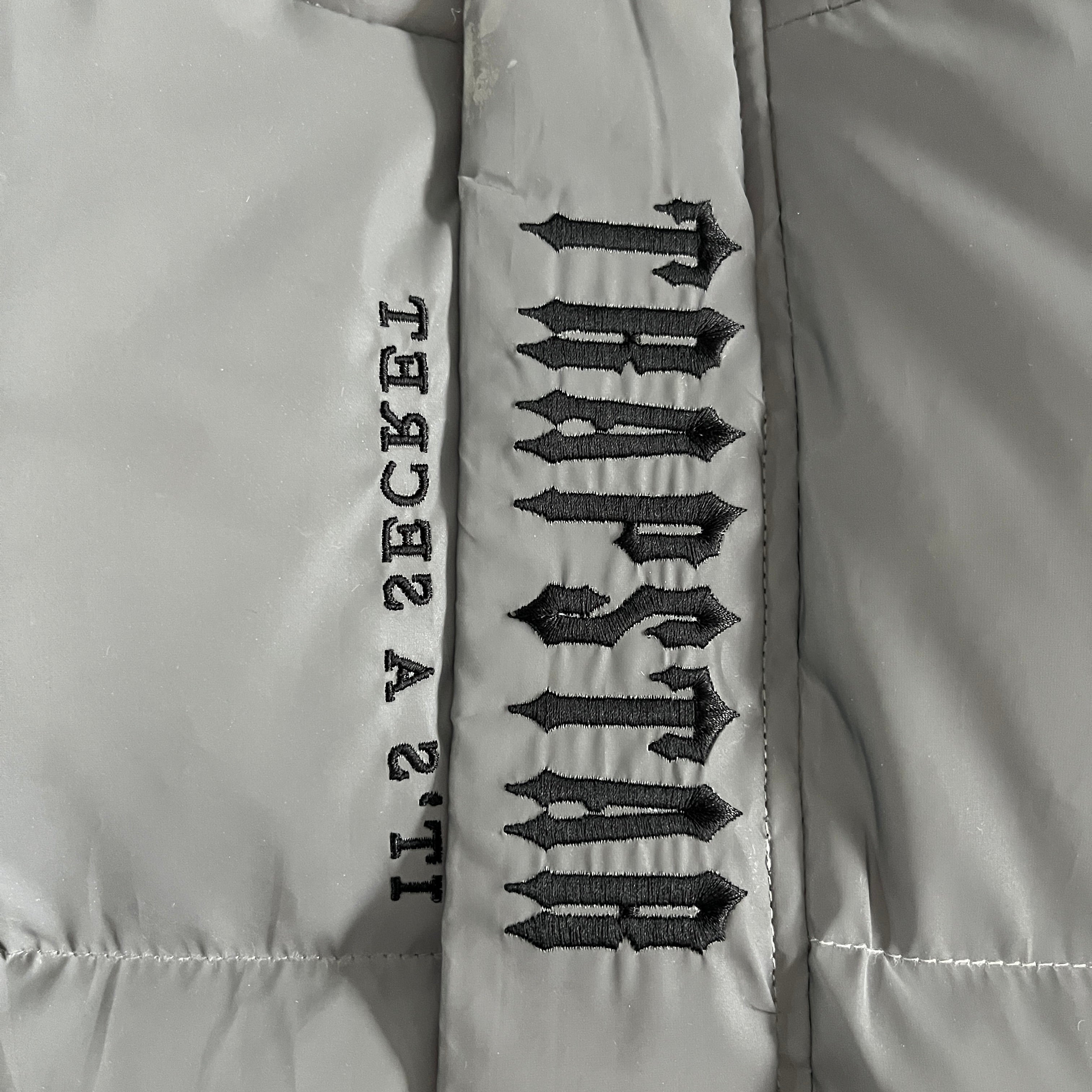 Reflective T Cropped Womens Detachable Puffer