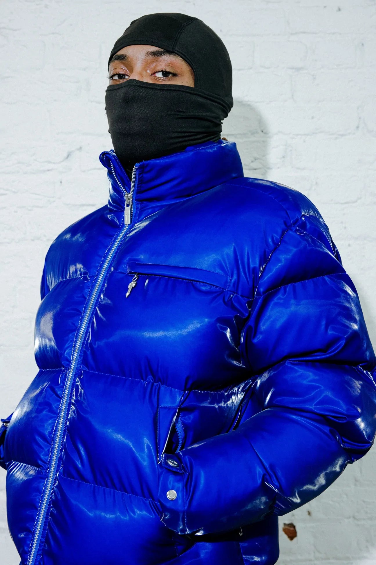 Shiny Blue T Detachable Puffer (NEW SEASON)