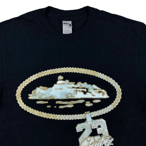 Black "CC x RTW" T shirt