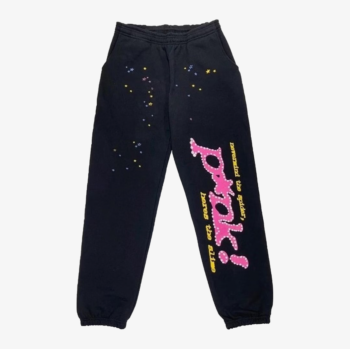 SP5DER JOGGERS - BLACK PINK