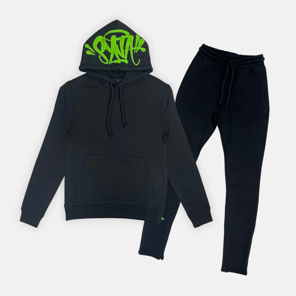 SYNA WORLD 'Black/Green Tracksuit