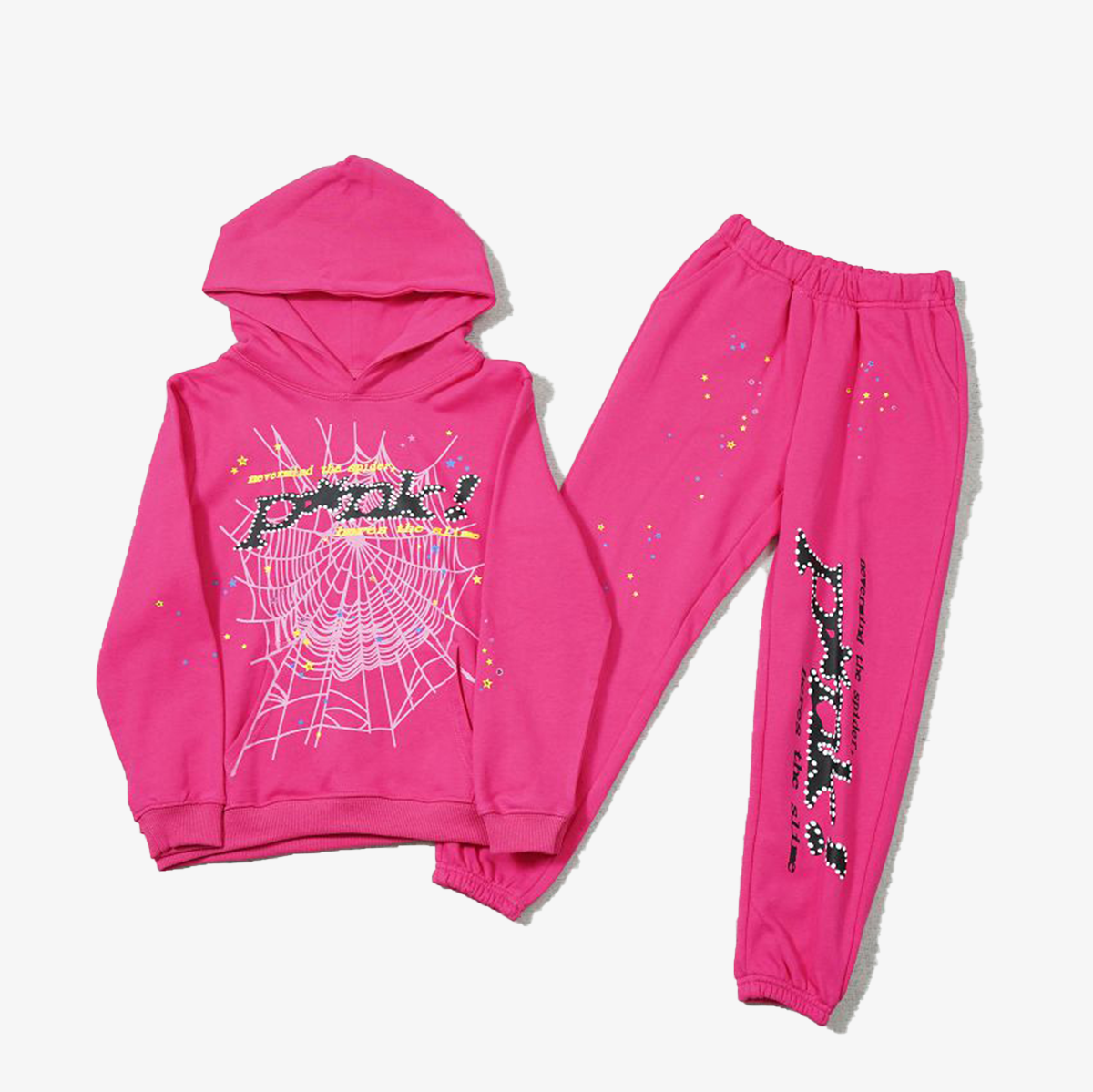FULL SP5DER PINK TRACKSUIT