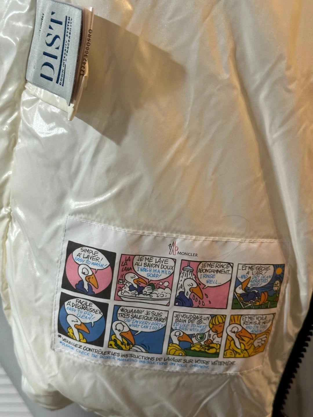 MNCLR CREAM FUIR PUFFER JACKET