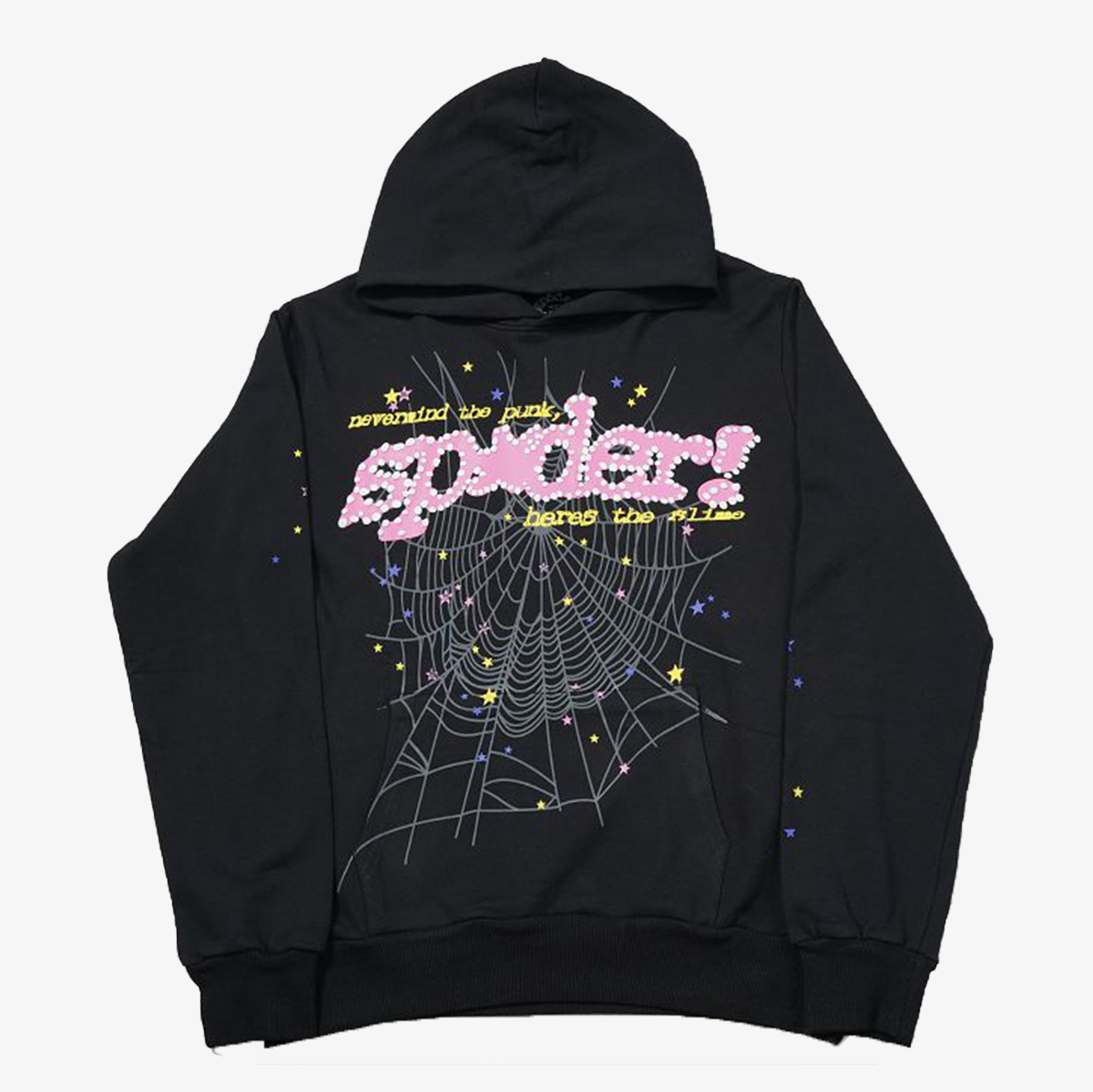 SP5DER HOODIE - BLACK
