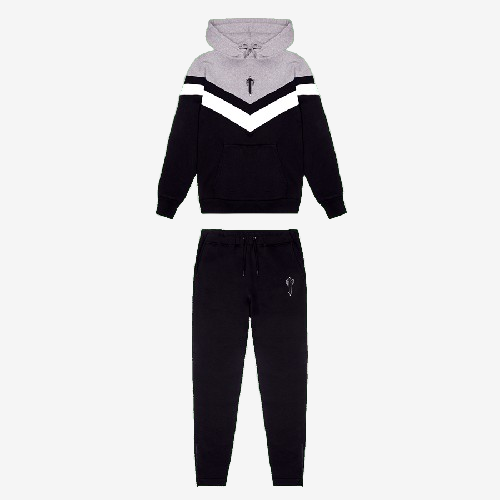 Black V-Stripe Tracksuit
