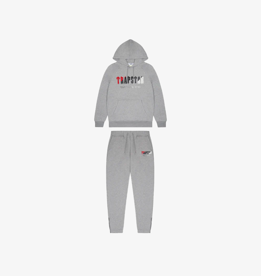 Grey & Red Chenille Decoded Tracksuit