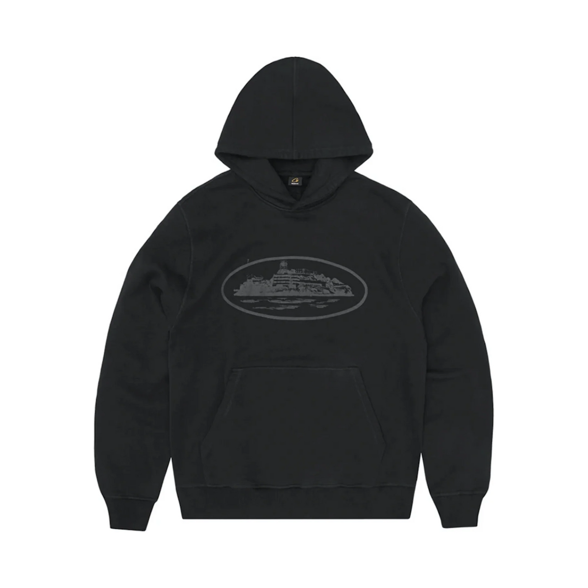 Corteiz Alcatraz Hoodie V2 'Triple Black'