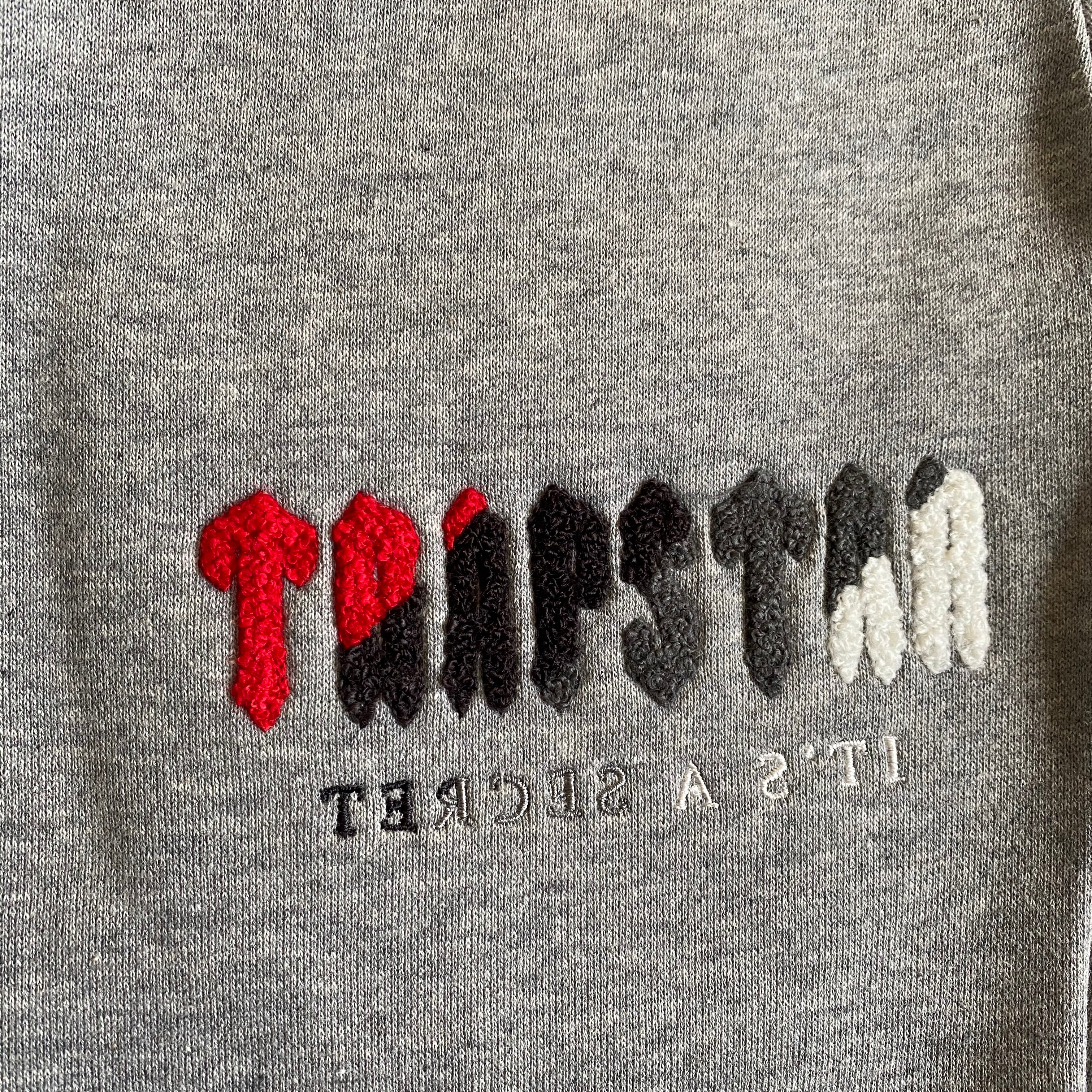 Grey & Red Chenille Decoded Tracksuit