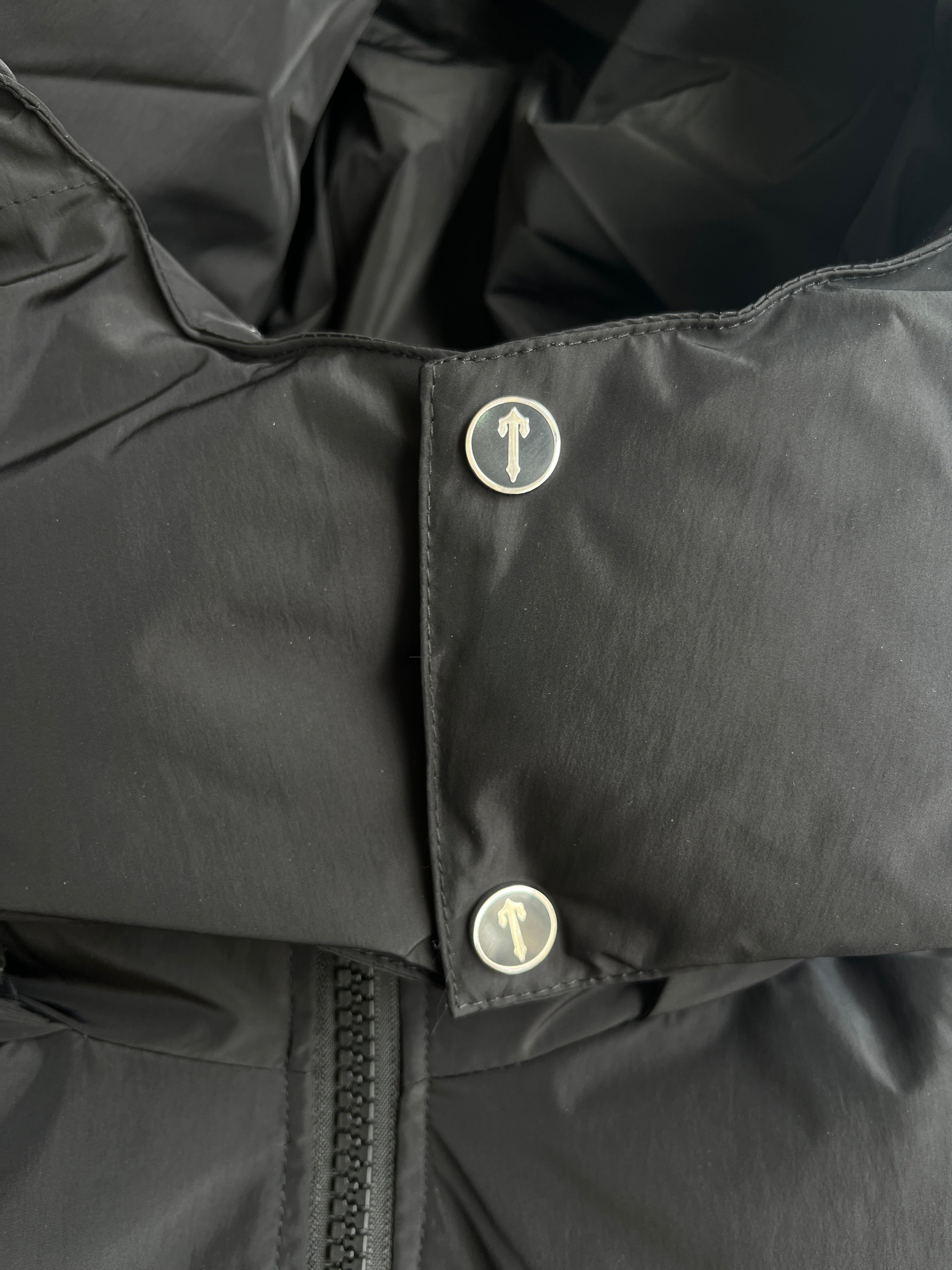 Black T Cropped Womens Detachable Puffer