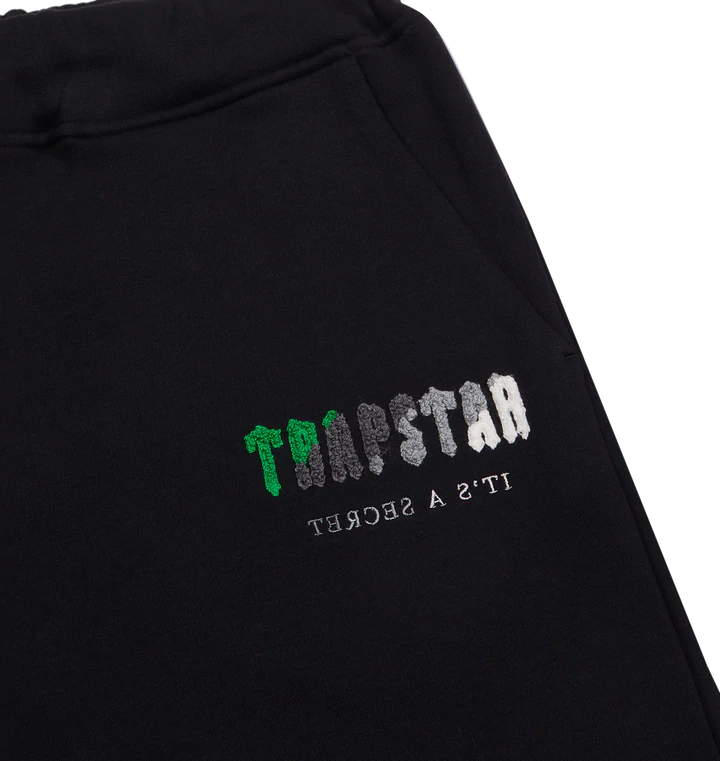 Black and Green Chenille Decoded Tracksuit